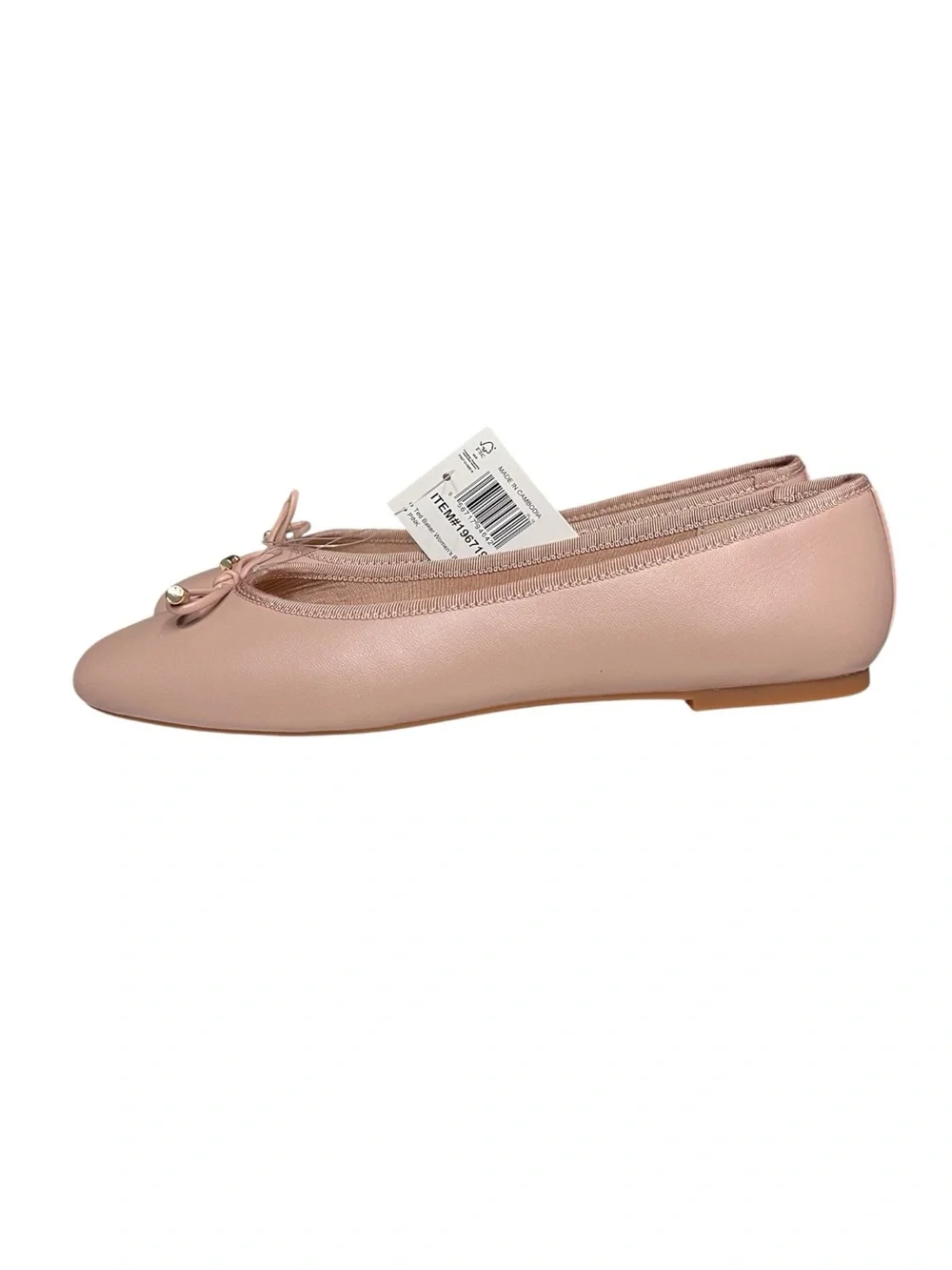 🌻 NEW w/Tag Ted Baker Pink Ballerina Flats Almond Toe Signature Bow Size 9